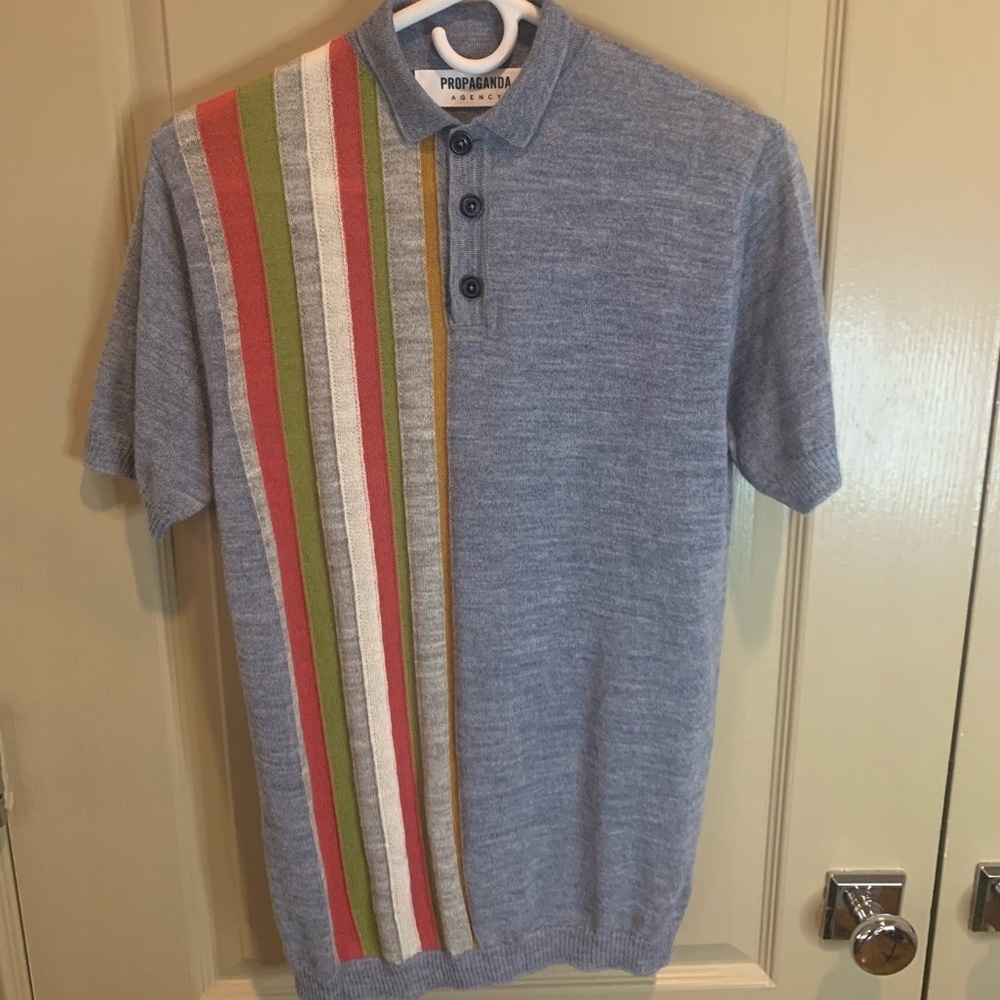 NWOT Propaganda Agency Short Sleeve 100% Baby Alpaca Sweater Sm